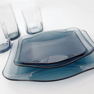 Đĩa thủy tinh vuông Nettuno Blue (Bormioli Rocco)