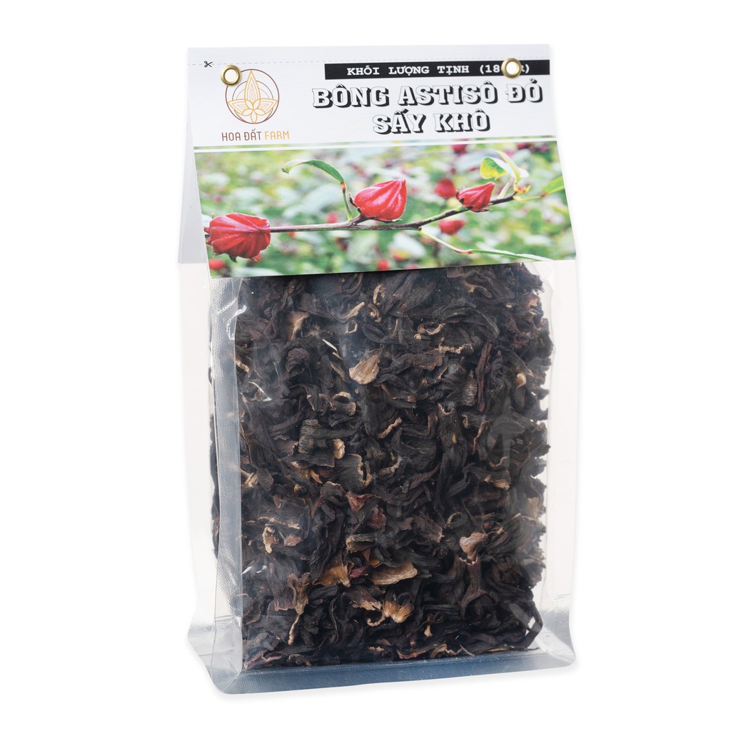 Hoa atisô đỏ sấy khô (Bụp giấm) - Bịch 180g