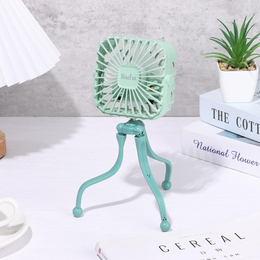 Quạt Tích Hợp Đèn Ngủ Gắn Xe Đẩy Em Bé Tiện Dụng