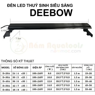 Đèn LED DEEBOW | Led Siêu Sáng Dành Cho Bể Thuỷ Sinh
