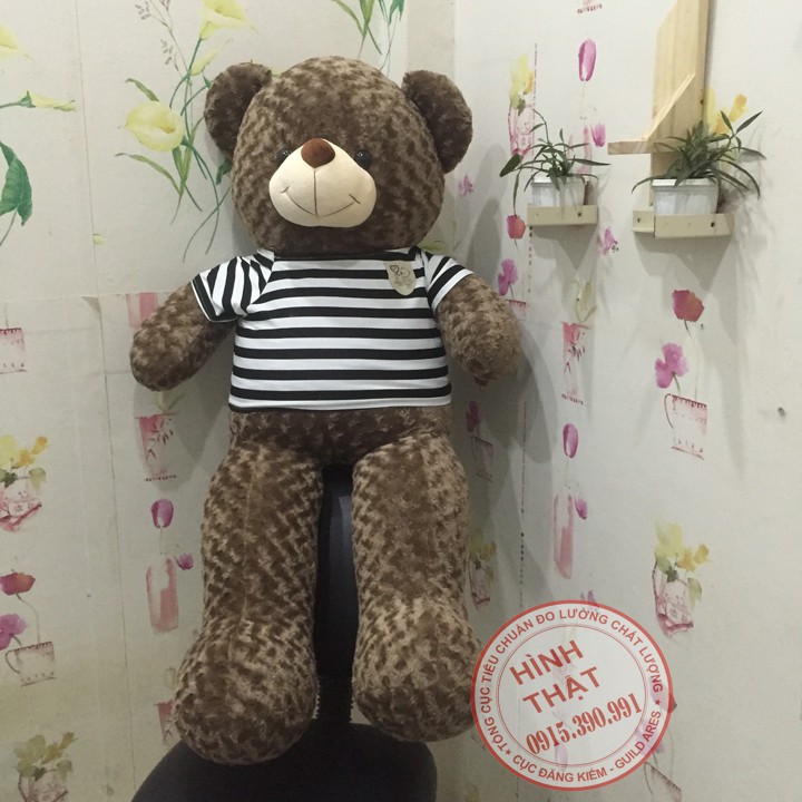 Gấu teddy khổ 1m4 màu xám khói siêu đẹp