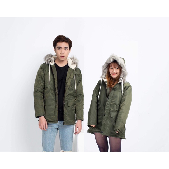 Áo parka trần bông