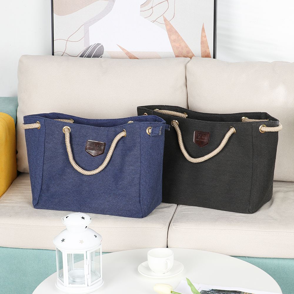 Túi Vải Canvas Đeo Chéo Có Thể Tái Sử Dụng Nhiều Màu Sắc