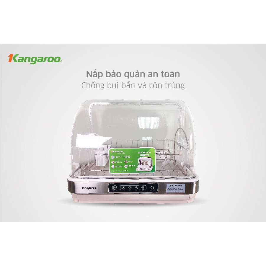 Máy sấy bát đũa KG45DUV chính hãng - Tiệt trùng bằng tia UV Khử Khuẩn 99,9% bảo vệ sức Khỏe cho gia đình bạn - BH 1 năm
