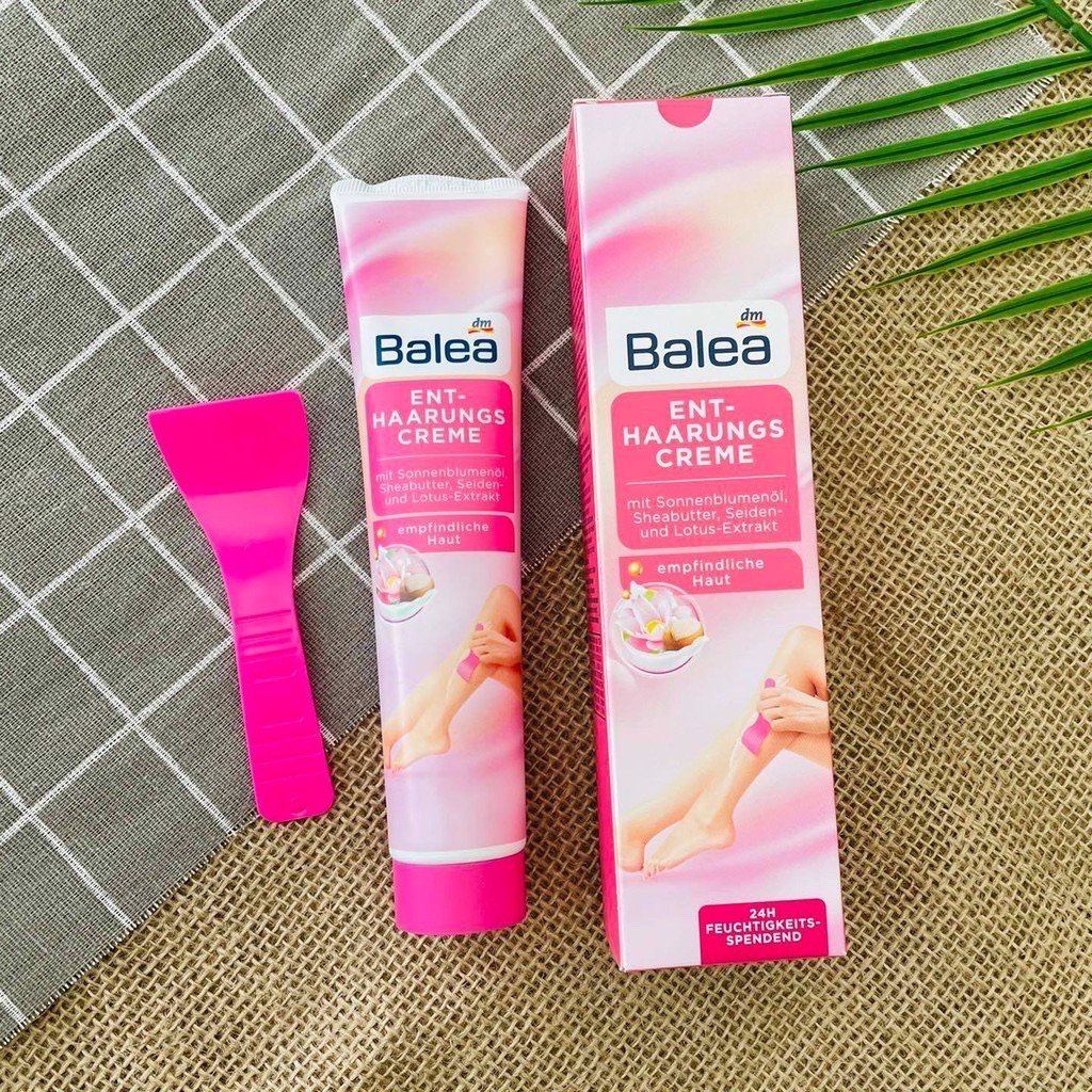 Combo kem tẩy lông và kem dưỡng sau wax làm dịu da Balea - Chính hãng Đức