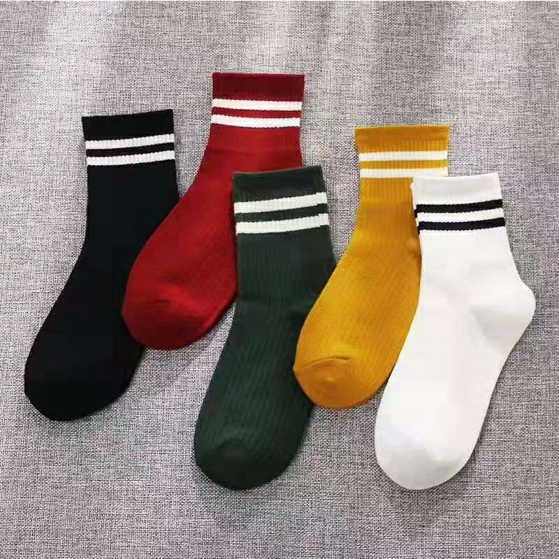 Set 10 đôi Tất Vớ Lửng Cho Bé Phong Cách Hàn Quốc Sang ChảnhGIADUNGTONGKHO1Tất Sọc Kẻ Trẻ Em mang giày siêu xinh