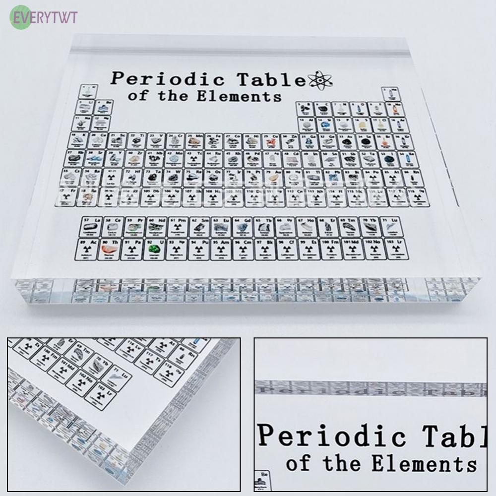 With Real Elements Letter Decoration Periodic Table Teaching Display Chemical(in stock）