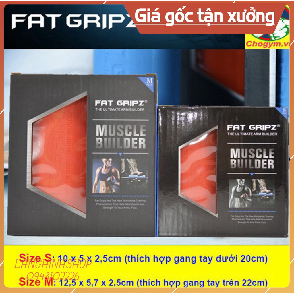 Fat Gripz Tay Nắm Cao Su Bọc Tạ Tập Gym