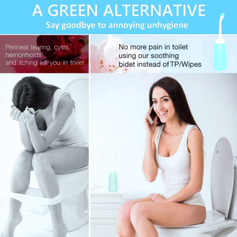 1 Bộ Vòi Xịt Nước Vệ Sinh Cầm Tay Dạng Nhấn Tiện Dụng