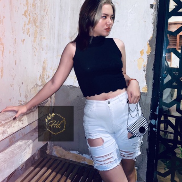 Short jeans [Freeship][Bigsize]ngố rách