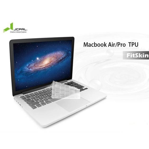 Phủ phím JCPAL Fitskin trong suốt cho MacBook air, Macbook pro, Macbook M1-Siêu mỏng nhẹ, chống bụi bẩn