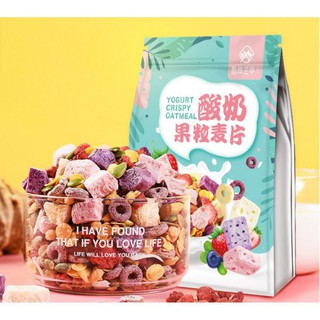 ngũ cốc sữa chua, hoa quả 500g