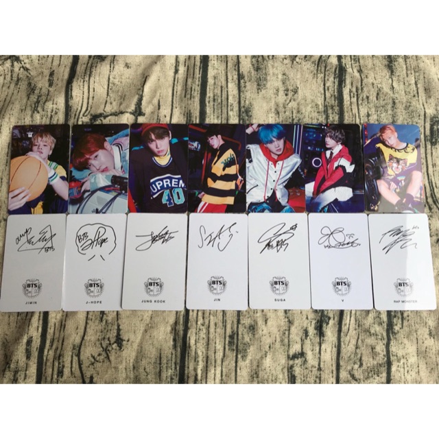 Sét card BTS có chữ ký