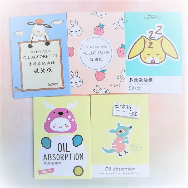 Túi 50 Giấy Thấm Dầu Cho Da Dầu Mụn