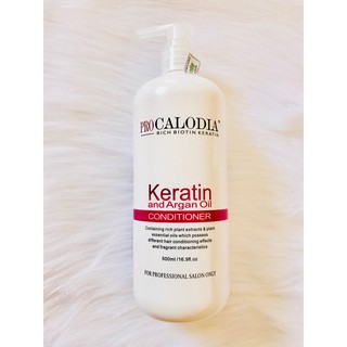 Dầu xả Keratin pro Calodia 500ml phục hồi tóc hư tổn ngay tại nhà