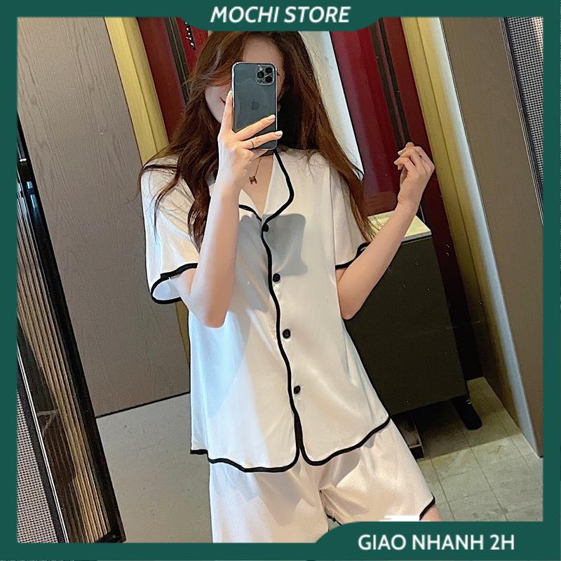 Đồ Pijama, Bộ Áo Cánh Dơi Quần Đùi Lập Thể , Đồ Mặc Nhà Chất Lụa Satin Màu Trơn  Mịn Mát Form Rộng Thoải Mái. | BigBuy360 - bigbuy360.vn