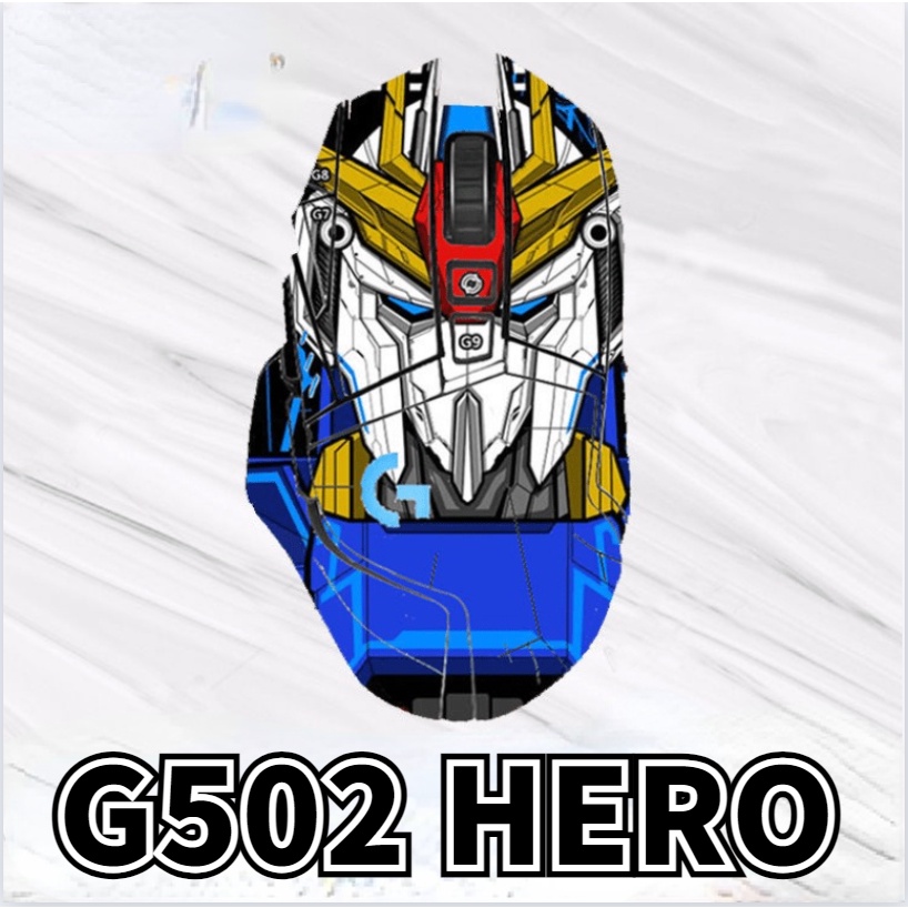 Suitable For Logitech G502 Mouse Sticker Hero SE Anime Gundam Series Frosted Film