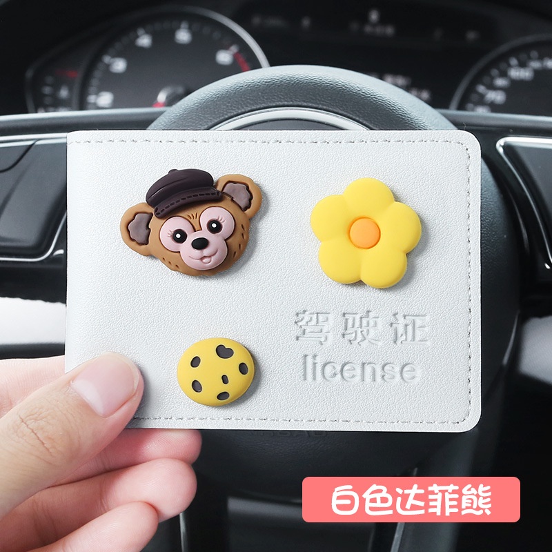 Ví Da Đựng Bằng Lái Xe in Họa Tiết Hoạt Hình Dễ Thương Sáng Tạo Cho Nữ