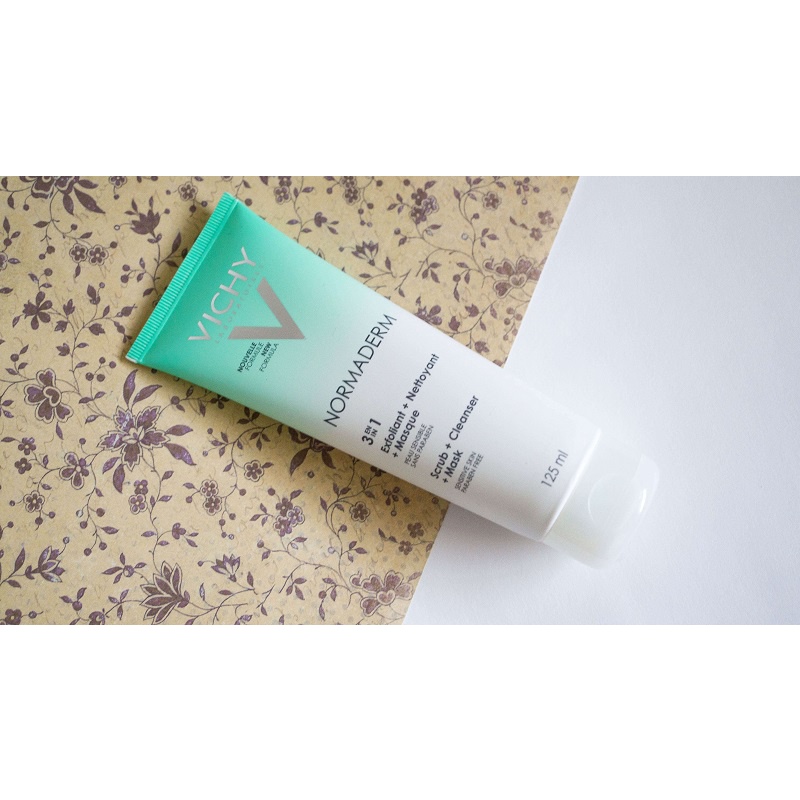 SP0474 Kem Tẩy Tế Bào Chết VICHY NORMADERM - Gel 3en1 Exfoliant + Nettoyant + Masque làm sạch sâu- Pháp - 125ml