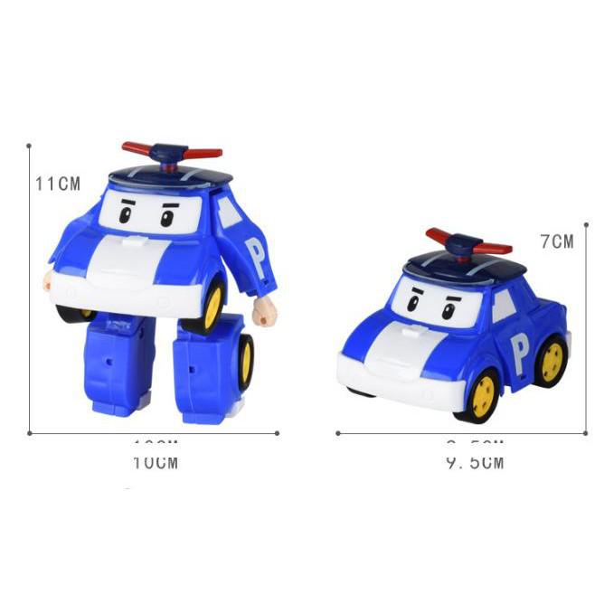 Bộ 6 xe biến hình Robocar Poli phim hoạt hình Poli và những người bạn hàng loại 1 đẹp nhựa an toàn ( hàng sẵn )