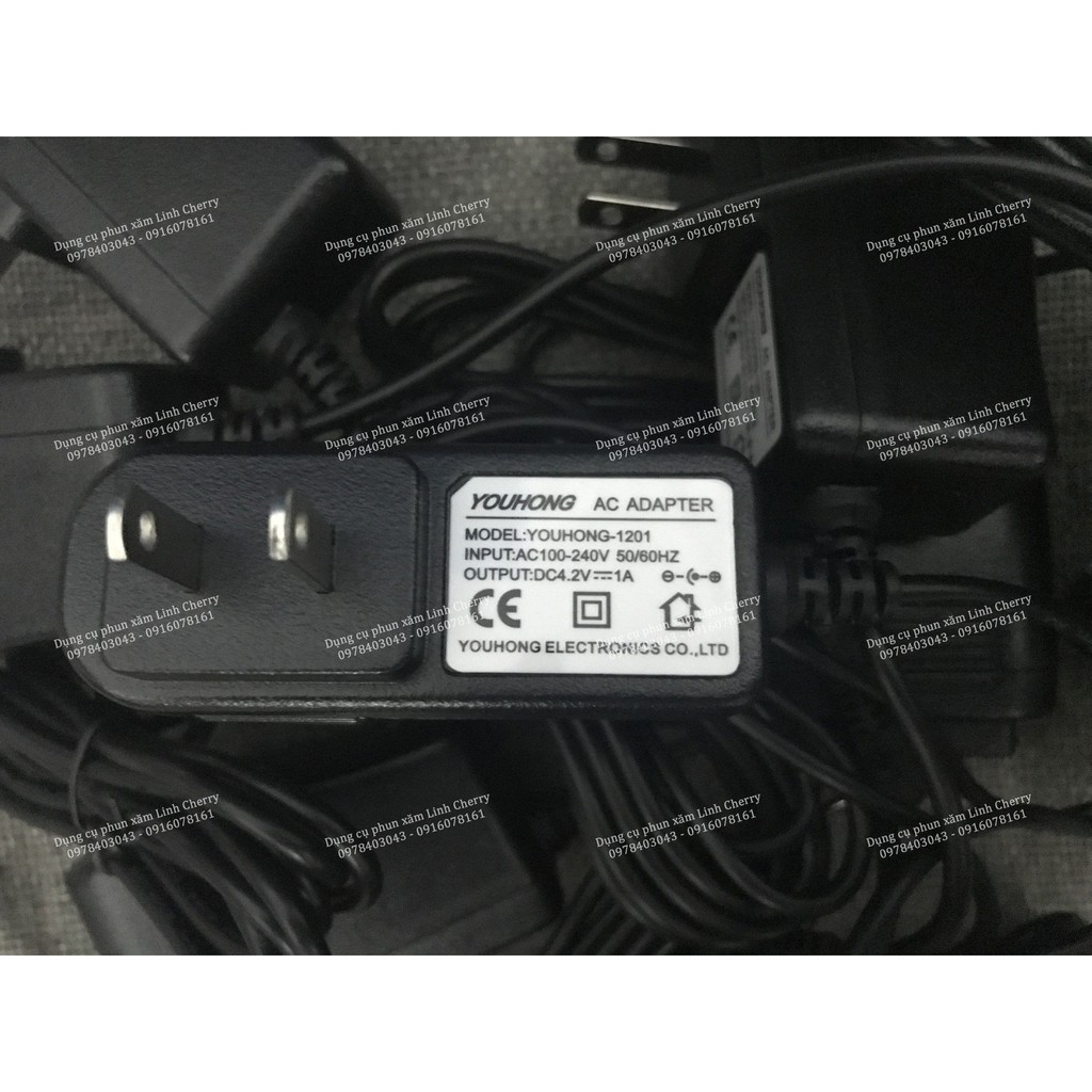 Sạc phun xăm theo máy