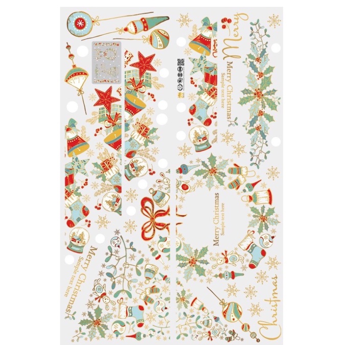 Decal Trang Trí Noel - Giáng sinh vòng hoa và những người bạn | BigBuy360 - bigbuy360.vn