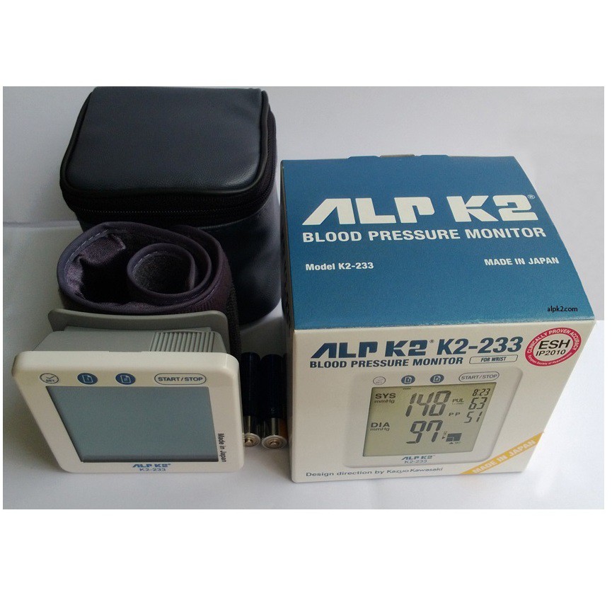 Máy đo huyết áp cổ tay Alpk2 made in Japan