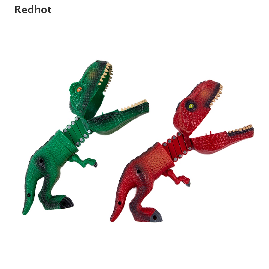 &lt; Redhot &gt; Kẹp Lò Xo Hình Cá Mập Khủng Long Cắn Tay Vui Nhộn