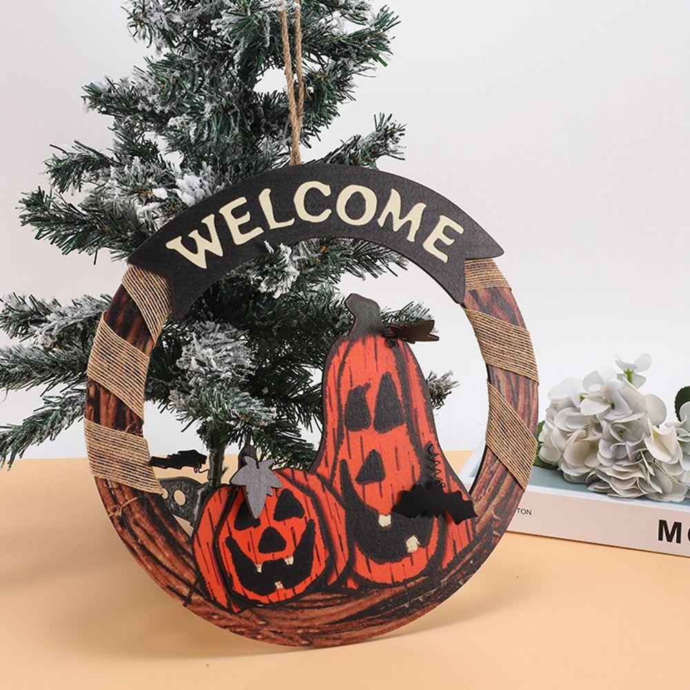 Epoch Bảng Gỗ Treo Tường Trang Trí Hình Mèo Đen Bí Ngô