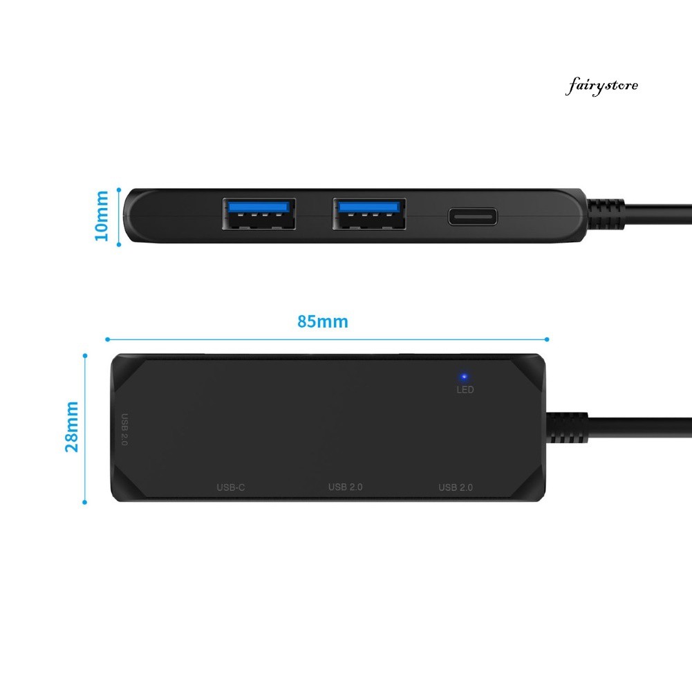 Bộ Chia Cổng Usb 2.0 Loại C Cho Macbook Pc Laptop