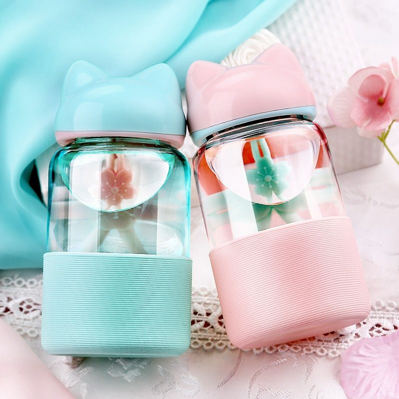 Bình Nước Thủy Tinh Dễ Thương CUTE HOT ME