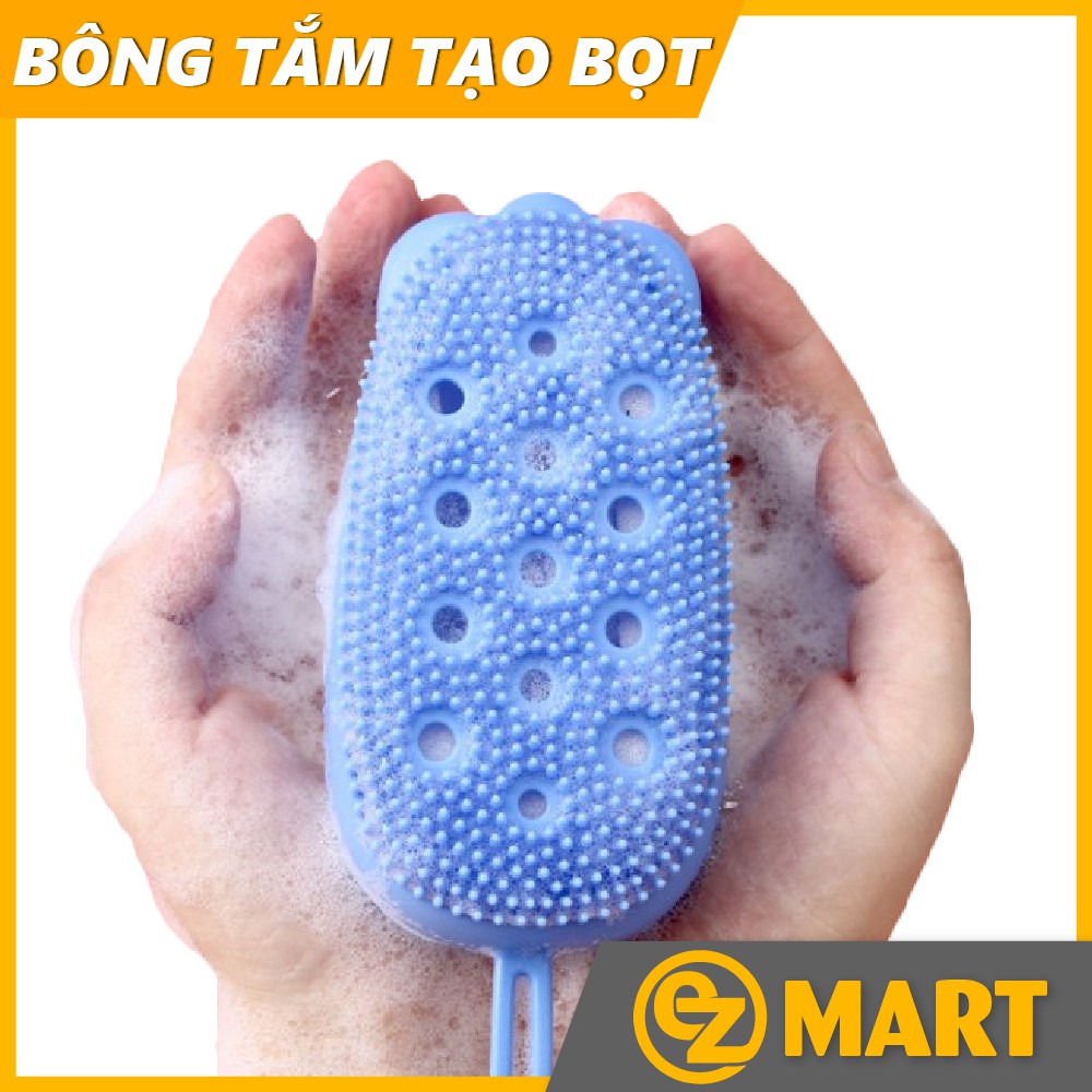 Combo 2 Bông Tắm Silicone Tạo Bọt, Massage. Có Dây Treo EZMART