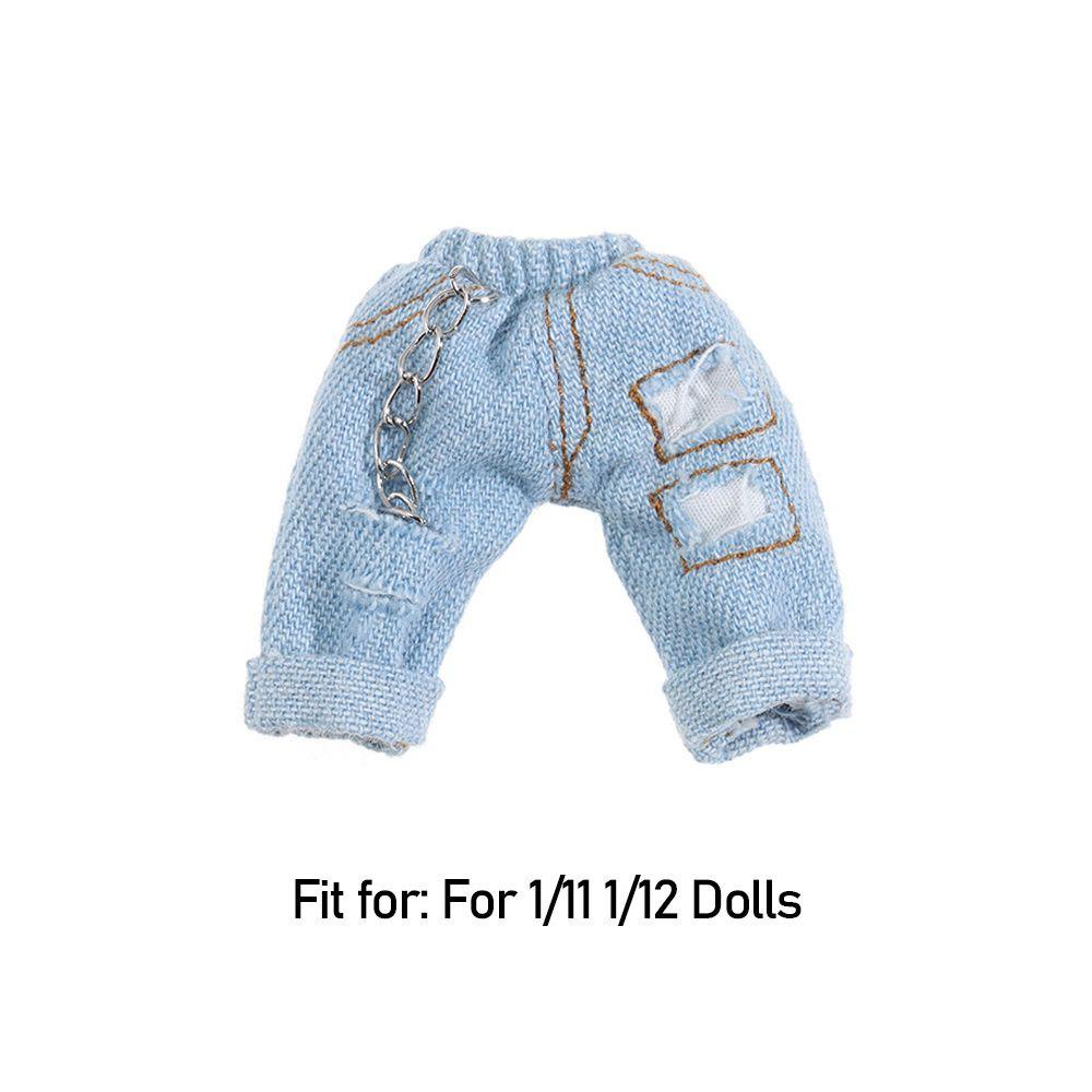 Set Áo Hoodie + Quần Jeans Dài Thời Trang Cho Búp Bê Kat1 Tỉ Lệ 1 / 12