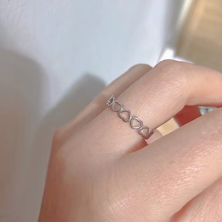 Nhẫn Bạc 925 Hình Trái Tim Thời Trang Dành Cho Nữ