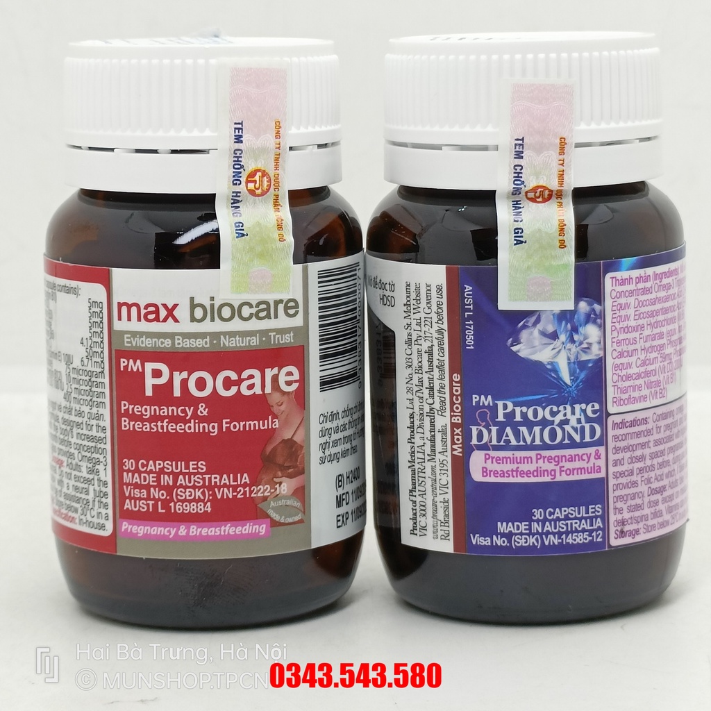 [CHÍNH HÃNG] PM Procare / Procare Diamond - Vitamin tổng hợp chuyên dùng cho phụ nữ có thai và cho con bú