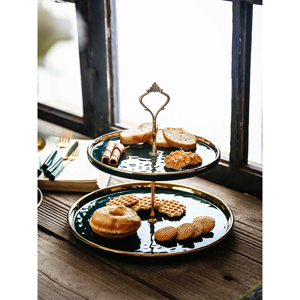 Giá đựng đồ ăn 2 tầng