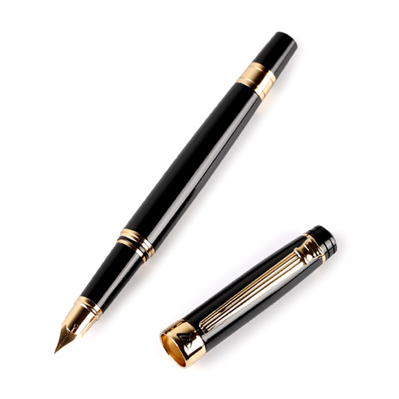 Bút Máy Kim Loại Ngòi F Chuyển Đổi Piston Có Thể Đổ Đầy Cho Học Sinh Mới Bắt Đầu