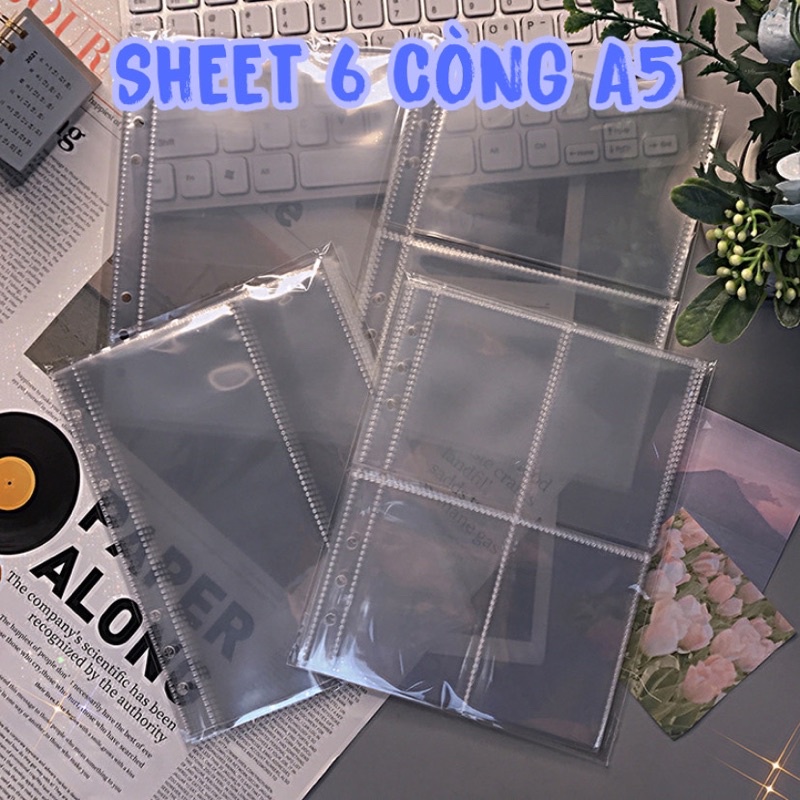 Sheet binder A5 6 còng KPOP 2 mặt