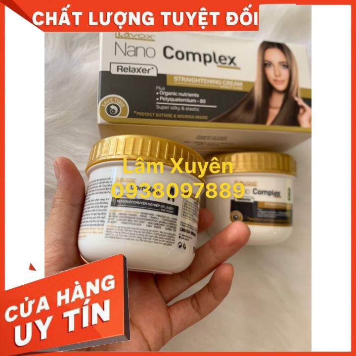 Thuốc duỗi tóc tại nhà LAVOX NANO 150g [TẶNG BAO TAY] công nghệ duỗi nhanh, phục hồi, nhẹ mùi, hương thơm làm bóng tóc