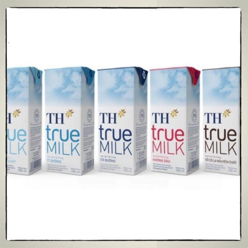 Sữa TH True Milk vỉ 4 hộp 110ml/180ml