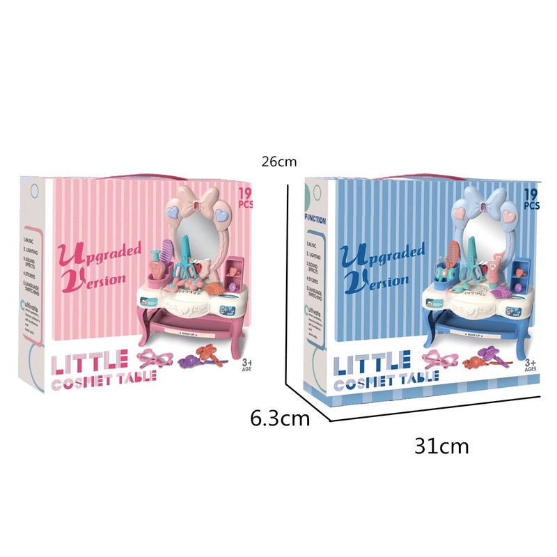 Đồ Chơi Bàn Trang Điểm Phát Nhạc 💝Freeship💝 Bộ Bàn trang điểm phát nhạc cho bé gái cực kỳ dễ thương