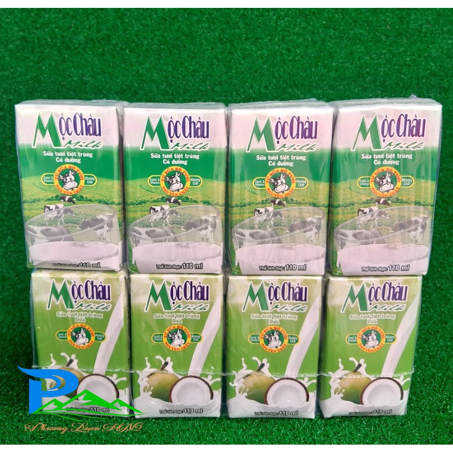 Sữa tươi tiệt trùng Mộc Châu 110ml - thùng 48 hộp