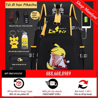 Balo Pikachu phiên bản Hàn Quốc siêu nhẹ chống thấm nước cho nam và nữ
