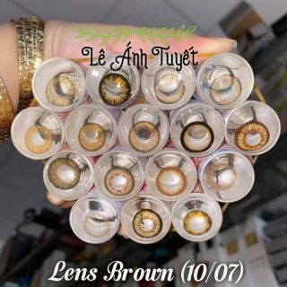 Lens brown + khay đơn