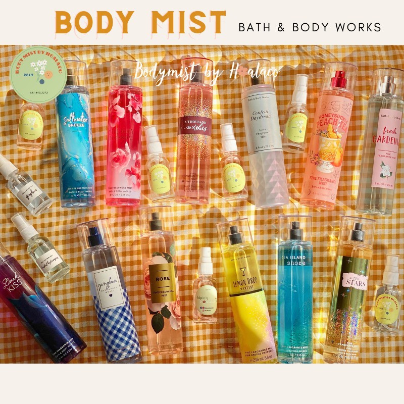 BODY MIST Xịt thơm body mist nhiều mùi Bath &amp; Body Works Hoa Lá Cỏ | Bodymistbyhoalaco