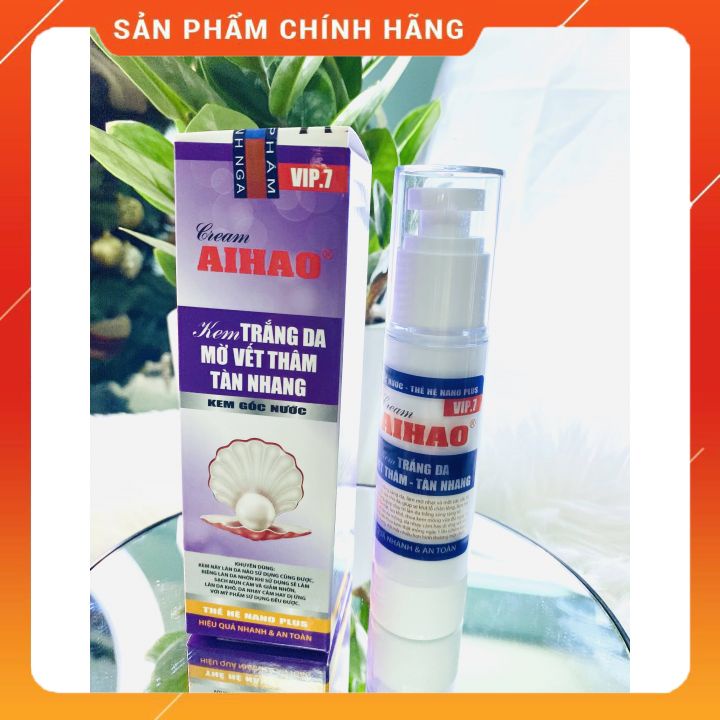 Kem trắng da mờ vết thâm - tàn nhang AIHAO (Vip7 - 50g) dành cho da khô, da nhạy cảm, da hay dị ứng