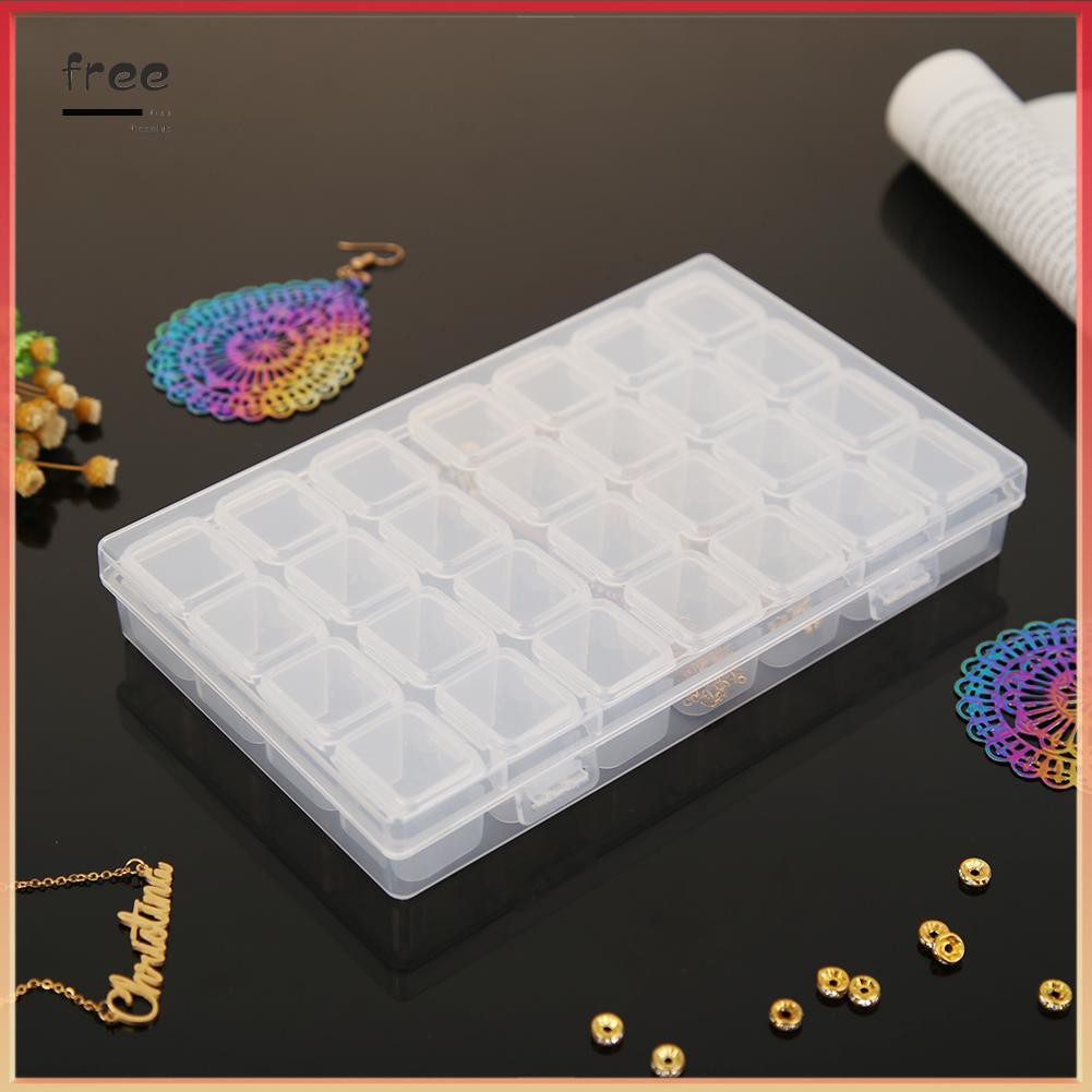 Hộp Nhựa 28 Ngăn Trong Suốt Đựng Phụ Kiện Trang Sức | BigBuy360 - bigbuy360.vn