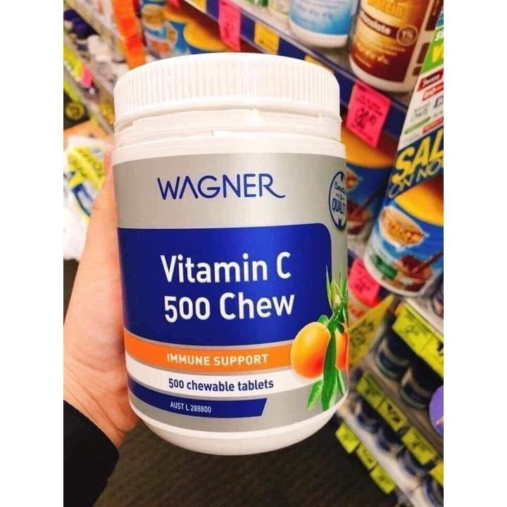 Viên nhai bổ sung Vitamin C WAGNER của Úc dùng cho cả gia đình