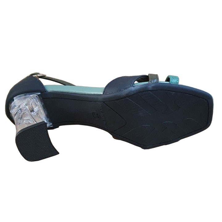 Xăng Đan Cao Gót 9.5cm Chính Hãng Trường Hải Da Bò Thật Gót vuông MIKa Đế cao su XD180