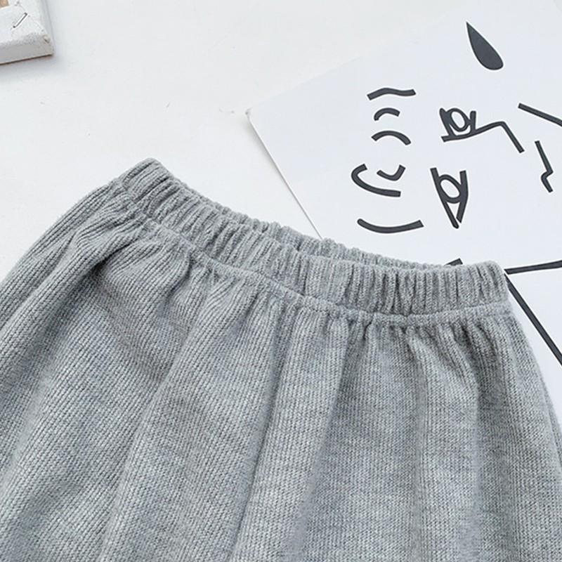 Quần Thể Thao Cotton Mềm Mại Màu Trơn Cho Bé Gái